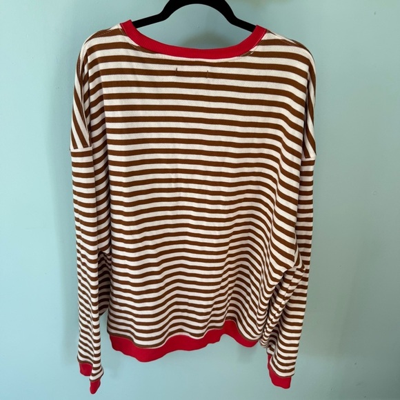 Free People We The Free Cool and Classic Crewneck Coffee Brown Size Large - Picture 11 of 13